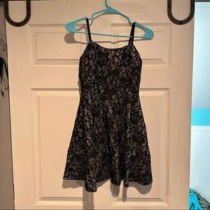 Black and Silver Short Sparkly Dress